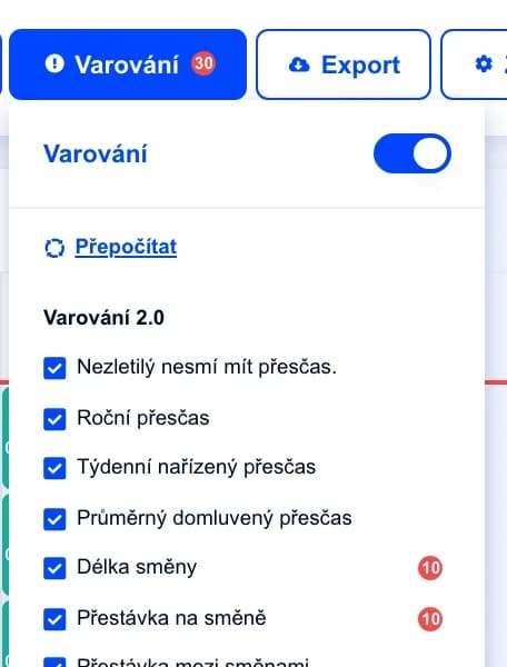 Varování zákoníku práce s návrhem opravy